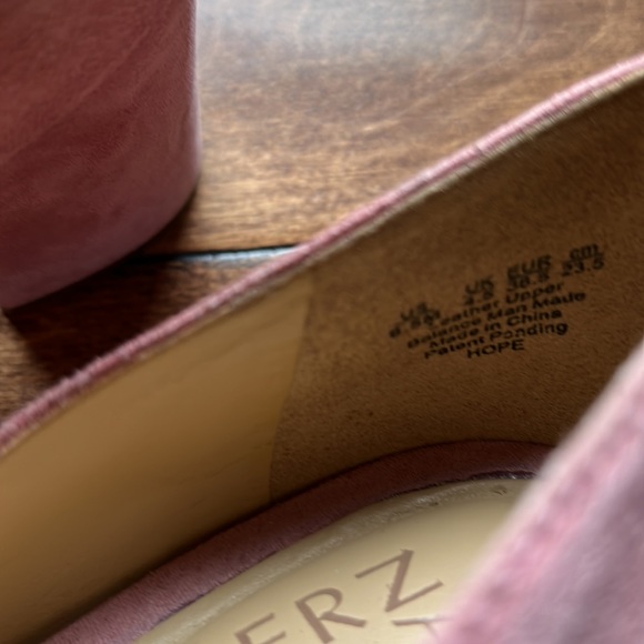 Naturalizer Hope Suede Rosewood Pink Block Heel - Picture 8 of 8